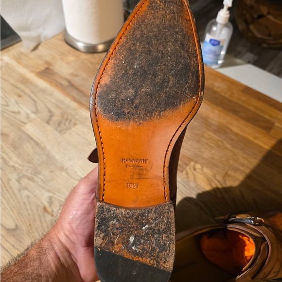 Magnanni Brandy Leather Monk Strap Oxfords main image 5